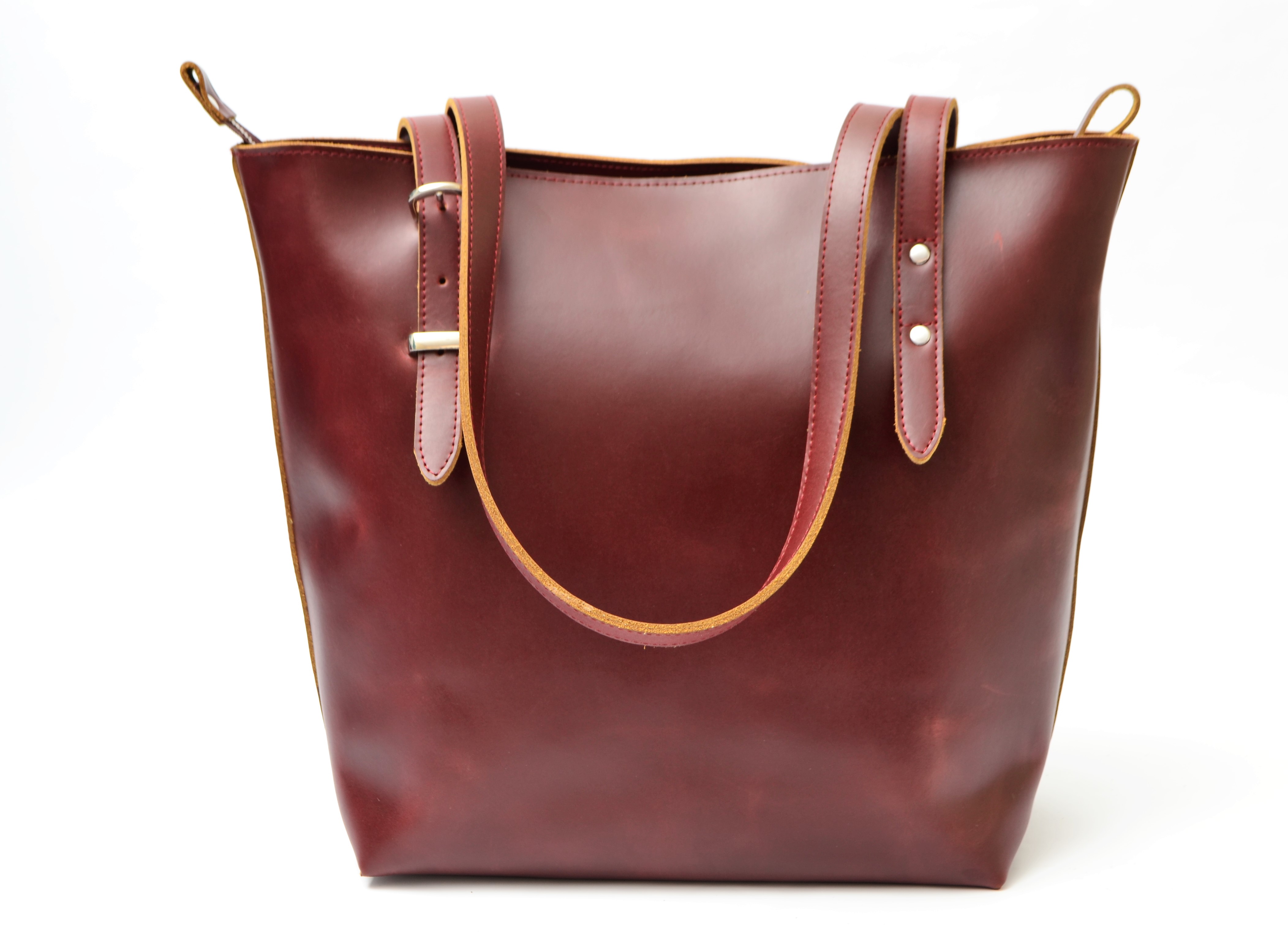 Deep Brown Women’s Leather Tote Bag – Garden Life