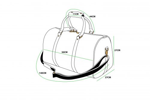 duffle bag drawing